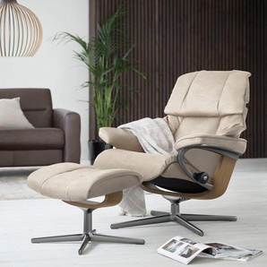 Stressless® Relaxsessel Reno, mit Cross Base, Größe S, M & L, Holzakzent Eiche