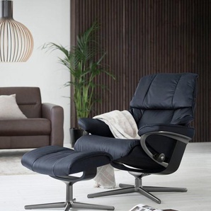 Stressless® Relaxsessel Reno, mit Cross Base, Größe S, M & L, Holzakzent Schwarz