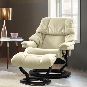 Stressless® Relaxsessel Reno (Set, Relaxsessel mit Hocker), mit Hocker, mit Classic Base, Größe S, M & L, Gestell Schwarz