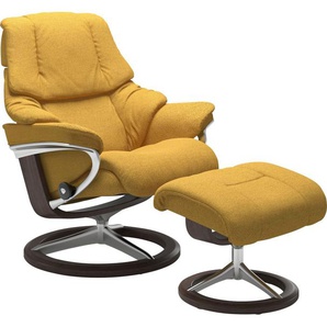 Stressless® Relaxsessel Reno (Set, Relaxsessel mit Hocker), mit Hocker, mit Signature Base, Größe S, M & L, Gestell Wenge