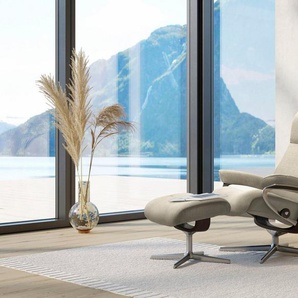 Stressless® Relaxsessel View, mit Cross Base, Größe S, M & L, Holzakzent Braun