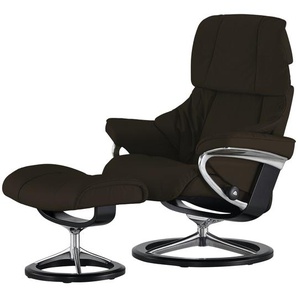 Stressless Relaxsessel mit Hocker braun - Leder Reno S ¦ braun ¦ Maße (cm): B: 79 H: 109 T: 75