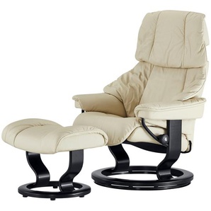 Stressless Relaxsessel mit Hocker  Reno M ¦ creme ¦ Maße (cm): B: 79 H: 108 T: 75