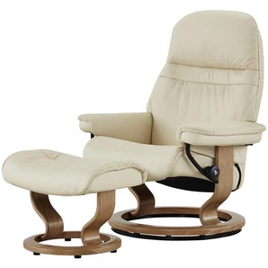 Stressless Relaxsessel mit Hocker Leder Sunrise L ¦ creme ¦ Maße (cm): B: 88 H: 103 T: 78