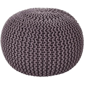 Strickpouf | grau | 45 cm | [65.0] |