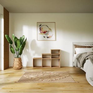 Stufenregal Weiß - Modernes Treppenregal für Bücher: Hochwertige Qualität, einzigartiges Design - 118 x 79 x 34 cm, Selbst designen