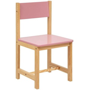 Stuhl Classic Kiefer & Holz - pink - Atmosphera créateur dintérieur