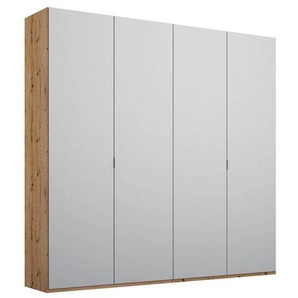 Stylife Drehtürenschrank, Grau, Eiche, Holzwerkstoff, 4 Fächer, 201x223x60 cm, Blauer Engel, Goldenes M, Made in Germany, Typenauswahl, Beimöbel erhältlich, umfangreiches Zubehör in verschiedenen Größen Holzdekoren erhältlich, Kinder- & Jugendzimmer,