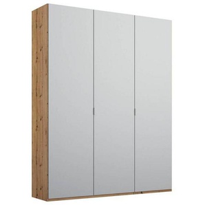 Stylife Drehtürenschrank, Grau, Eiche, Holzwerkstoff, 4 Fächer, 151x223x60 cm, Blauer Engel, Goldenes M, Made in Germany, Typenauswahl, Beimöbel erhältlich, umfangreiches Zubehör in verschiedenen Größen Holzdekoren erhältlich, Kinder- & Jugendzimmer,