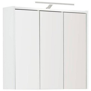 Stylife Spiegelschrank, Holzwerkstoff, 6 Fächer, 65x60x16 cm, Made in Germany, Badezimmer, Badezimmerspiegel, Spiegelschränke