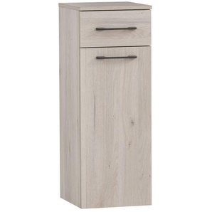 Stylife Unterschrank Maxim, Anthrazit, Sand, Metall, Holz, 1 Fächer, 1 Schubladen, 32.7x88.4x35.3 cm, Made in Germany, Zusatzausstattung erhältlich, hängend, Typenauswahl, Badezimmer, Badmöbelsets & -serien, Badmöbel-Serien