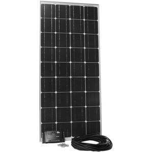 SUNSET Solarmodul Stromset AS 180, 180 Watt, 12 V Solarmodule für Gartenhäuser oder Reisemobil silberfarben (baumarkt) Solartechnik