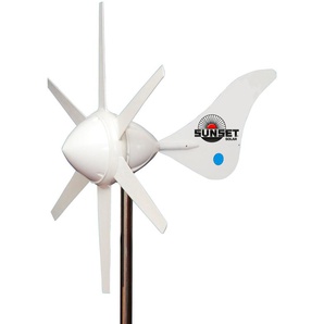 SUNSET Windgenerator WG 914i, 12 V Windgeneratoren zuverlässige Stromlieferung auch bei Sturm weiß