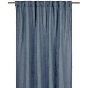 Svanefors Fertigvorhang Julie, Blau, Textil, Uni, 145x280 cm, Oeko-Tex® Standard 100, Wohntextilien, Gardinen & Vorhänge, Fertiggardinen, Fertiggardinen