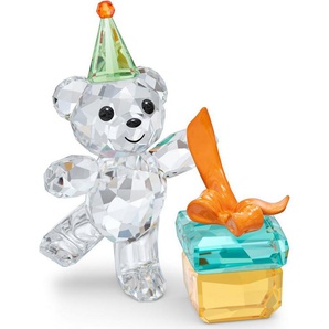 Swarovski Dekofigur Kristallfigur Geschenk Kris Bär Allerbeste Wünsche, 5557538 (1 St), Swarovski® Kristall mit schwarzem Emaille