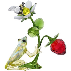 Swarovski Dekofigur Kristallfigur Sammelfigur Idyllia Frosch, Biene und Erdbeere, 5667599 (1 St), Swarovski® Kristall