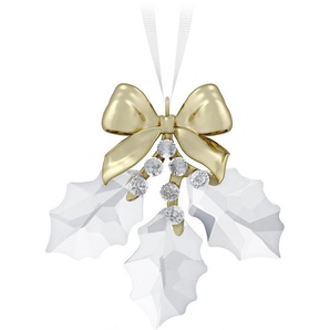 Swarovski Dekohänger Sammelfigur Holiday Magic Stechpalmenblätter Ornament, 5685701 (1 St), Swarovski® Kristall