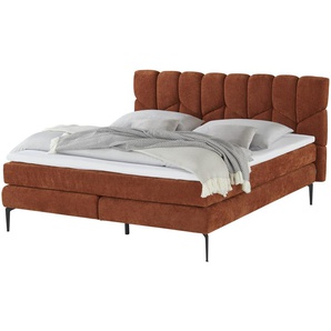 switch Boxspringbett  Bari ¦ orange ¦ Maße (cm): B: 195 H: 110