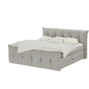 switch Boxspringbett  Sofia ¦ grau ¦ Maße (cm): B: 204 H: 113