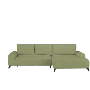 switch Ecksofa  Athena ¦ grün ¦ Maße (cm): B: 290 H: 85 T: 175