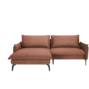 switch Ecksofa aus Mikrofaser Glossy ¦ braun ¦ Maße (cm): B: 225 H: 100 T: 175