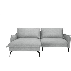 switch Ecksofa aus Mikrofaser Glossy ¦ grau ¦ Maße (cm): B: 225 H: 100 T: 175