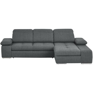 switch Ecksofa Webstoff Avilla ¦ grau ¦ Maße (cm): B: 285 H: 86 T: 187