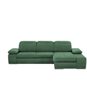 switch Ecksofa  Avilla ¦ grün ¦ Maße (cm): B: 285 H: 86 T: 187