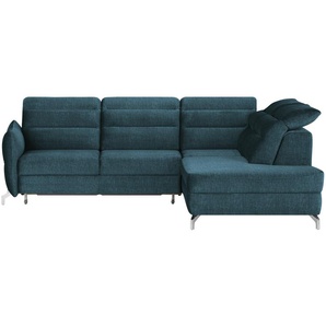 switch Ecksofa  Montale ¦ blau ¦ Maße (cm): B: 261 H: 108 T: 229