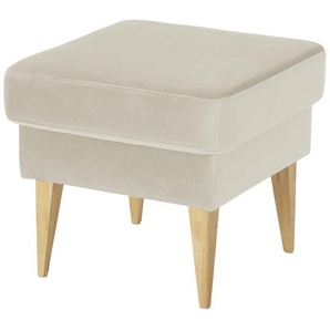 switch Hocker aus Samt Taco ¦ beige ¦ Maße (cm): B: 49 H: 45 T: 49