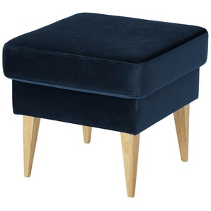 switch Hocker aus Samt Taco ¦ blau ¦ Maße (cm): B: 49 H: 45 T: 49