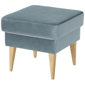 switch Hocker aus Samt Taco ¦ blau ¦ Maße (cm): B: 49 H: 45 T: 49