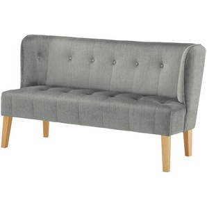 switch Küchensofa Samt  Bella ¦ grau ¦ Maße (cm): B: 158 H: 90 T: 69