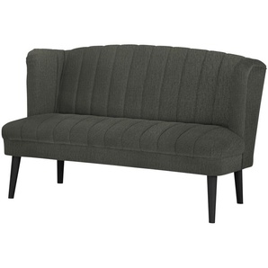 switch Küchensofa Samt  Rina ¦ grau ¦ Maße (cm): B: 180 H: 92 T: 76