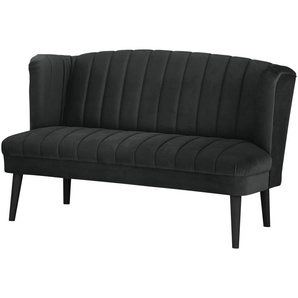 switch Küchensofa  Samt Rina ¦ schwarz ¦ Maße (cm): B: 180 H: 92 T: 76