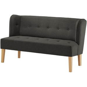 switch Küchensofa Webstoff meliert  Astonia ¦ schwarz ¦ Maße (cm): B: 160 H: 88 T: 74,5