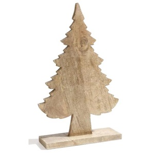 Tannenbaum aus Mangoholz, naturfarben, 62 cm