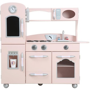 Teamson Little Chef Westchester Retro Play Kitchen Pink