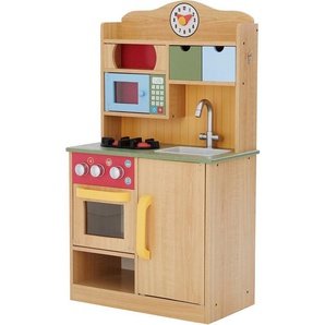 TEAMSON™ KIDS    Spielküche Little Chef Florence Classic Kunststoff, MDF, mit drehbaren Bedienknöpfen mit Klickgeräusch