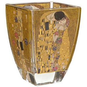 Teelichthalter Gustav Klimt Der Kuss aus Glas