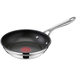 Tefal Pfanne Jamie Oliver Cook Smart, Chrom, Metall, rund, antihaftbeschichtet, PFOA-frei, Kochen, Pfannen, Bratpfannen