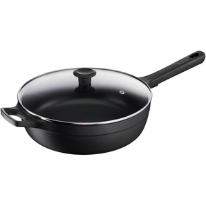 Tefal Schmorpfanne Trattoria Pro, Aluminiumguss, Robust, Antihaftversiegelung,Temperaturanzeiger, 28 cm, Induktion