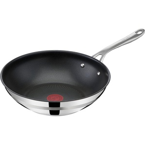 Tefal Wok Jamie Oliver E31019 Cook Smart, Edelstahl, Antihaftversiegelung, Thermo-Signal, Induktion, Ø 28 cm