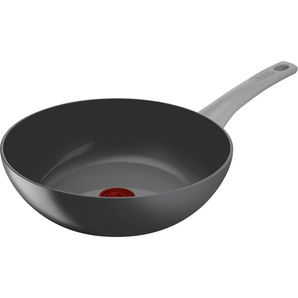 Tefal Wok Renew On Wokpfanne Induktion Ø 28 cm, Aluminium (1-tlg), umweltfreundlich recycelt, Thermo-Signal, für alle Herdarten