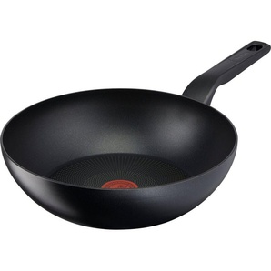 Tefal Wok Titanium Force Wok-Pfanne, Induktion, Ø 28 cm, Aluminium, extra haltbare Antihaft-Beschichtung, Thermo Signal, tiefe Form