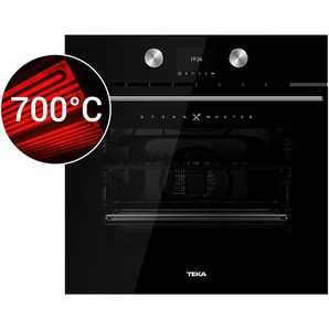 Teka SteakMaster Pyrolyse Backofen 700�C Power-Grill Black Edition