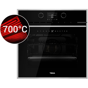 Teka SteakMaster Pyrolyse Backofen 700�C Power-Grill Schwarz