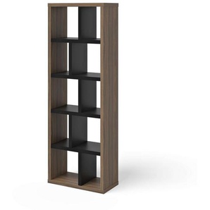 TemaHome Bücherregal Berlin Regal 70 cm breit, Raumteiler, Mehrzweckregal, Stauraum, mit 12 oder 15 offenen Fächern, Höhe 159 oder 198 cm