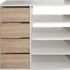 TemaHome Kleiderschrank Tom ausziehbarer Kleiderschrank, Vorhang und viele Fächer, Höhe 181 cm