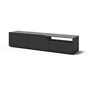 TemaHome TV-Bank Verone TV Tisch, platsparendes Design, Lowboard, praktische Türen, offenes Fach, Breite 180 cm